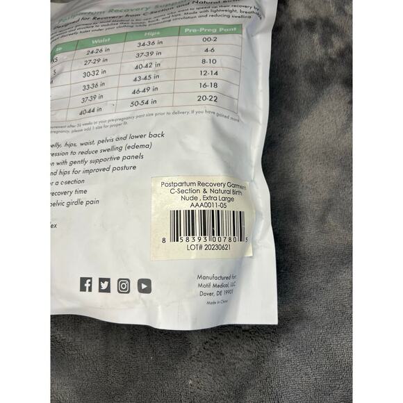 Motif Postpartum Recovery Garment in Nude, size XL New in package Maternity - Picture 7 of 9